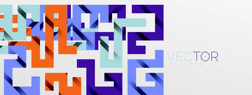 Color bend lines with shadow texture effect. Vector Illustration For Wallpaper Stock Illustration