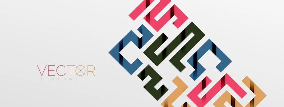 Color bend lines with shadow texture effect. Vector Illustration For Wallpaper Stock Illustration