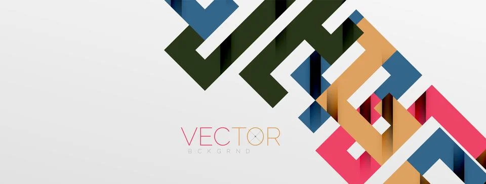 Color bend lines with shadow texture effect. Vector Illustration For Wallpaper Stock Illustration