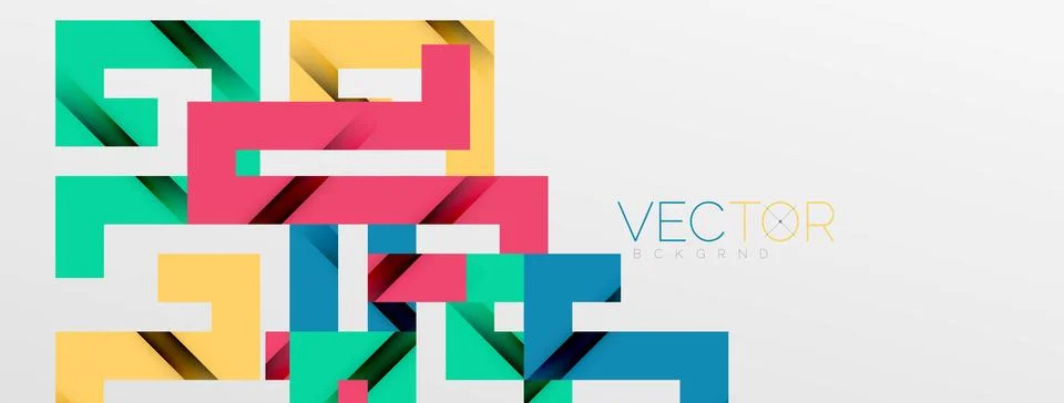 Color bend lines with shadow texture effect. Vector Illustration For Wallpaper Stock Illustration