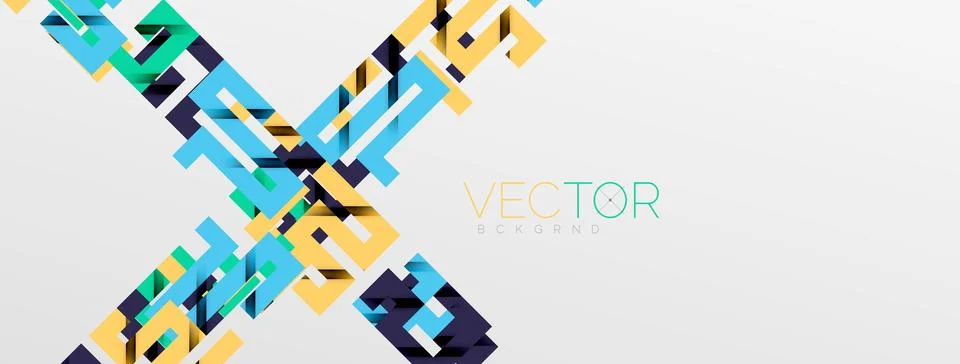 Color bend lines with shadow texture effect. Vector Illustration For Wallpaper Stock Illustration