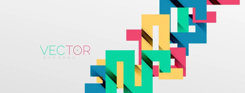 Color bend lines with shadow texture effect. Vector Illustration For Wallpaper Stock Illustration