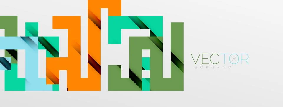 Color bend lines with shadow texture effect. Vector Illustration For Wallpaper Stock Illustration