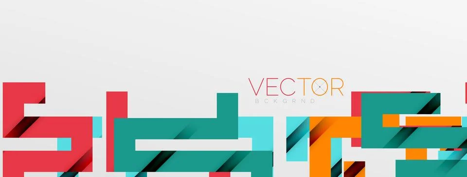 Color bend lines with shadow texture effect. Vector Illustration For Wallpaper Stock Illustration