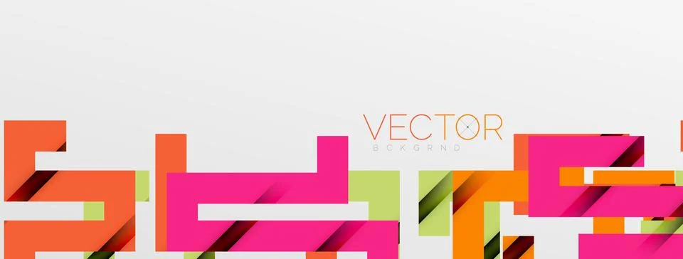 Color bend lines with shadow texture effect. Vector Illustration For Wallpaper Stock Illustration