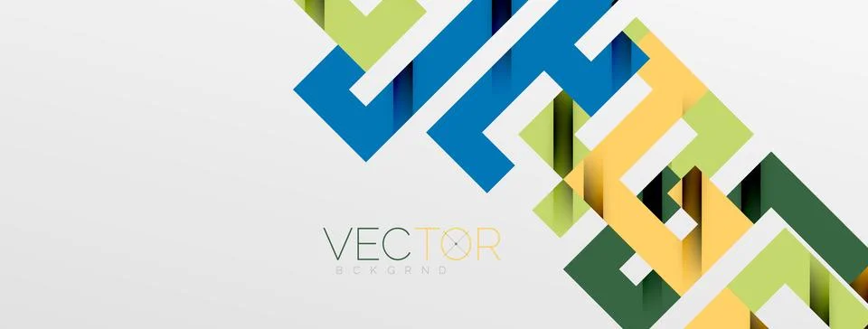 Color bend lines with shadow texture effect. Vector Illustration For Wallpaper Stock Illustration