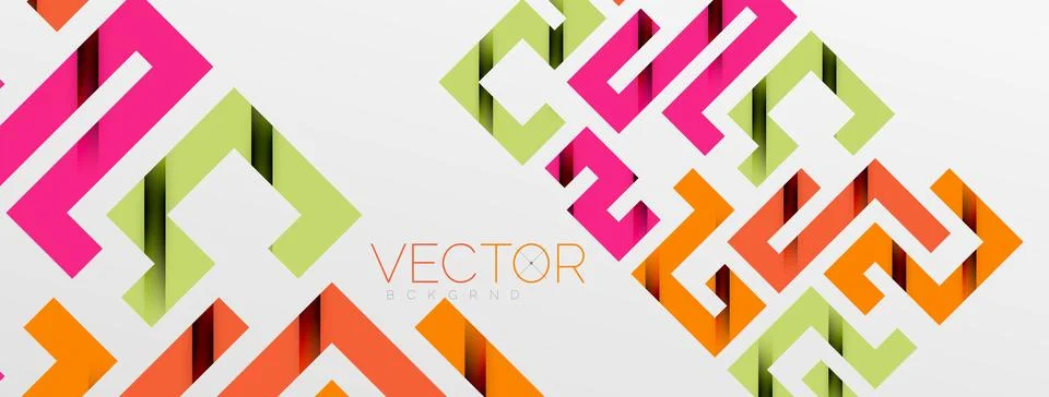 Color bend lines with shadow texture effect. Vector Illustration For Wallpaper Stock Illustration