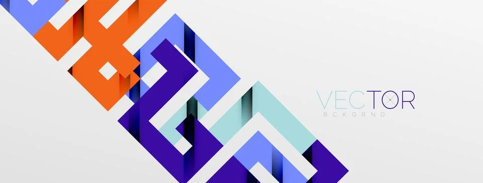 Color bend lines with shadow texture effect. Vector Illustration For Wallpaper Stock Illustration