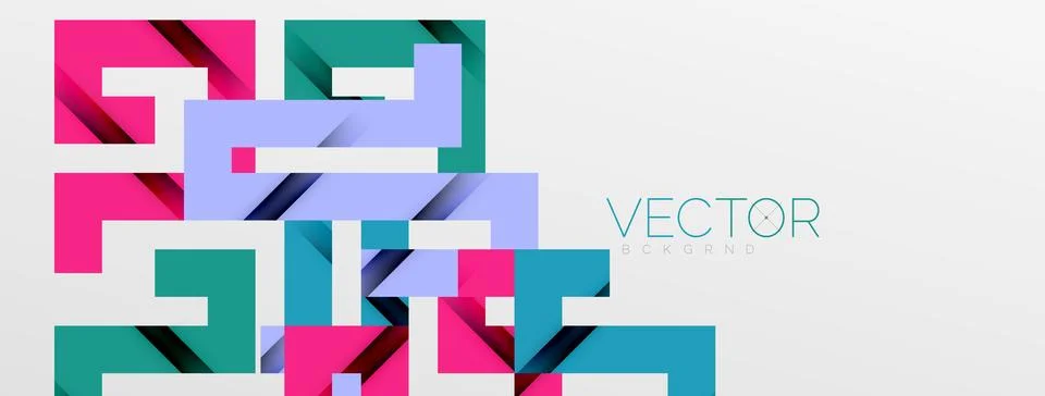 Color bend lines with shadow texture effect. Vector Illustration For Wallpaper Stock Illustration