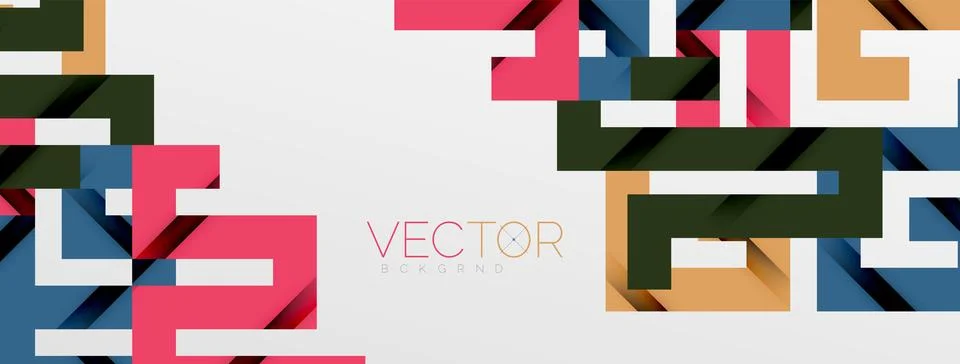 Color bend lines with shadow texture effect. Vector Illustration For Wallpaper Stock Illustration