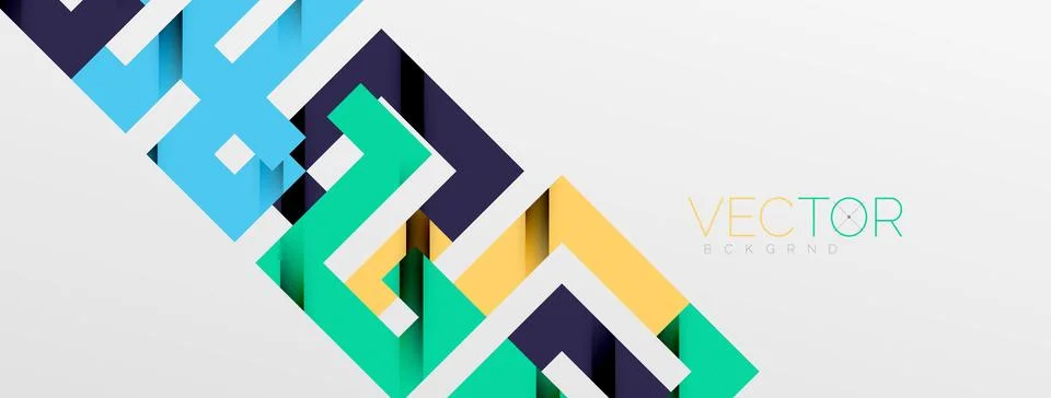 Color bend lines with shadow texture effect. Vector Illustration For Wallpaper Stock Illustration