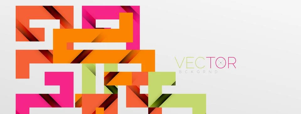Color bend lines with shadow texture effect. Vector Illustration For Wallpaper Stock Illustration