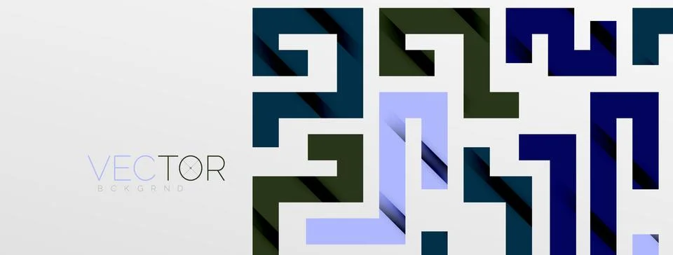 Color bend lines with shadow texture effect. Vector Illustration For Wallpaper Stock Illustration