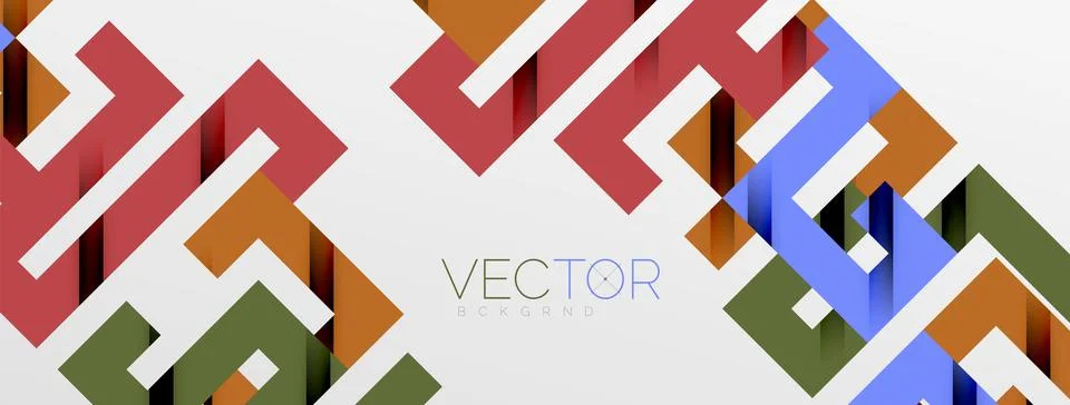 Color bend lines with shadow texture effect. Vector Illustration For Wallpaper Stock Illustration