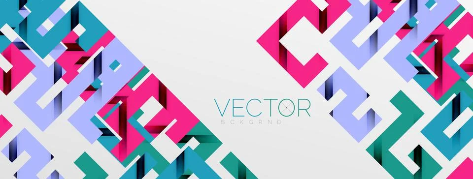 Color bend lines with shadow texture effect. Vector Illustration For Wallpaper Stock Illustration