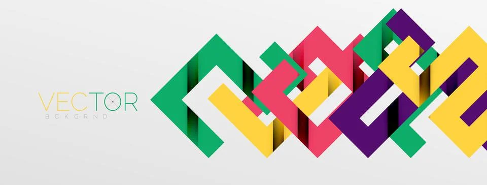 Color bend lines with shadow texture effect. Vector Illustration For Wallpaper Stock Illustration