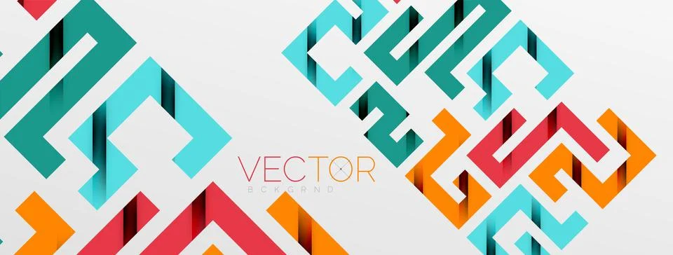 Color bend lines with shadow texture effect. Vector Illustration For Wallpaper Stock Illustration