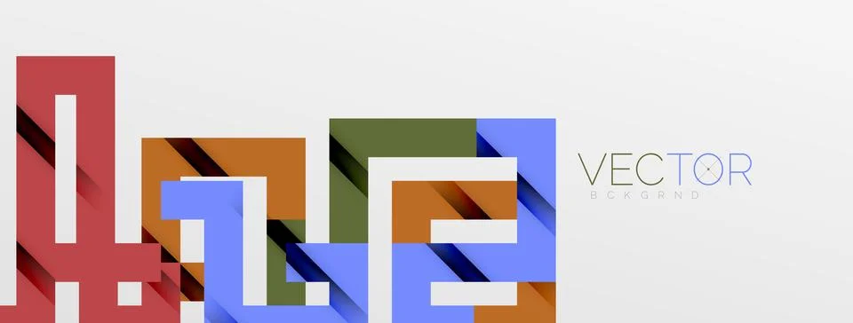 Color bend lines with shadow texture effect. Vector Illustration For Wallpaper Stock Illustration