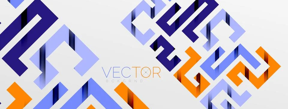 Color bend lines with shadow texture effect. Vector Illustration For Wallpaper Stock Illustration