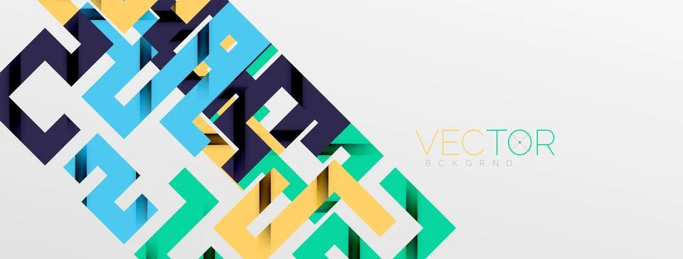 Color bend lines with shadow texture effect. Vector Illustration For Wallpaper Stock Illustration