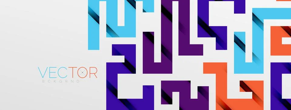 Color bend lines with shadow texture effect. Vector Illustration For Wallpaper Stock Illustration