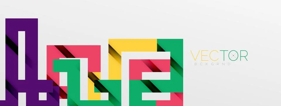 Color bend lines with shadow texture effect. Vector Illustration For Wallpaper Stock Illustration