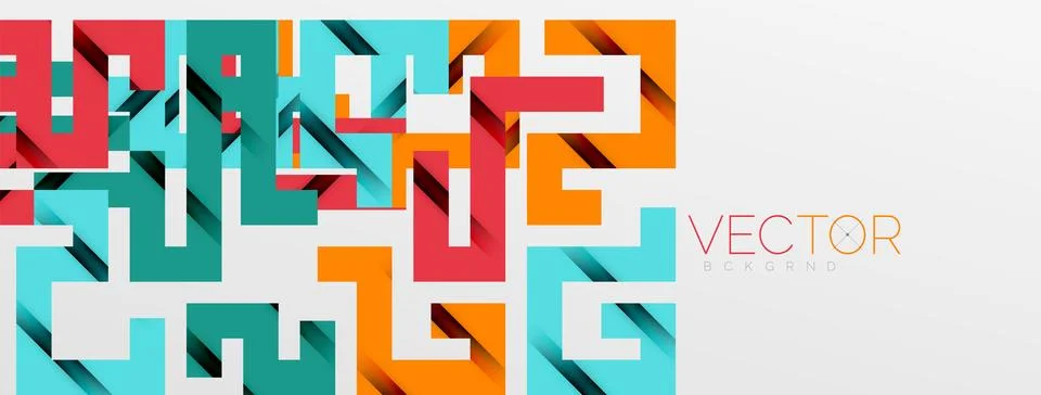 Color bend lines with shadow texture effect. Vector Illustration For Wallpaper Stock Illustration
