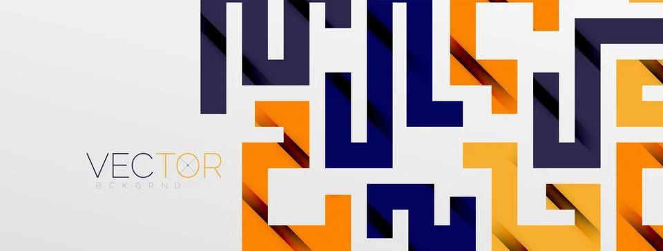Color bend lines with shadow texture effect. Vector Illustration For Wallpaper Stock Illustration