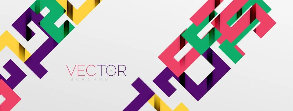 Color bend lines with shadow texture effect. Vector Illustration For Wallpaper Stock Illustration