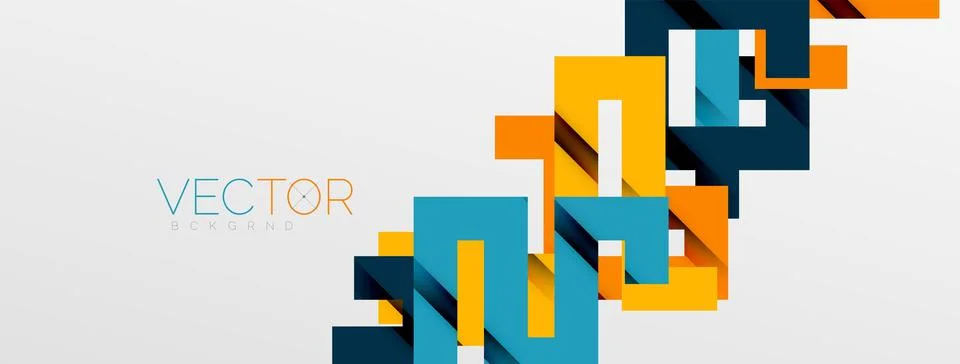Color bend lines with shadow texture effect. Vector Illustration For Wallpaper Stock Illustration