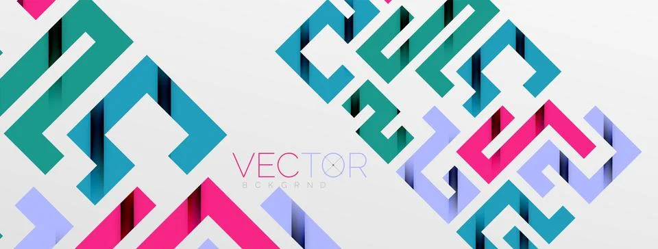 Color bend lines with shadow texture effect. Vector Illustration For Wallpaper Stock Illustration