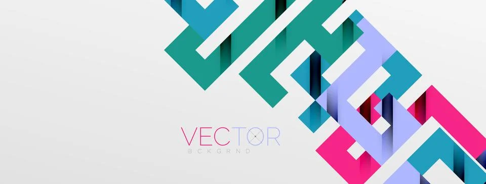 Color bend lines with shadow texture effect. Vector Illustration For Wallpaper Stock Illustration