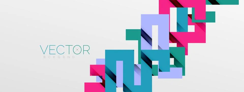 Color bend lines with shadow texture effect. Vector Illustration For Wallpaper Stock Illustration