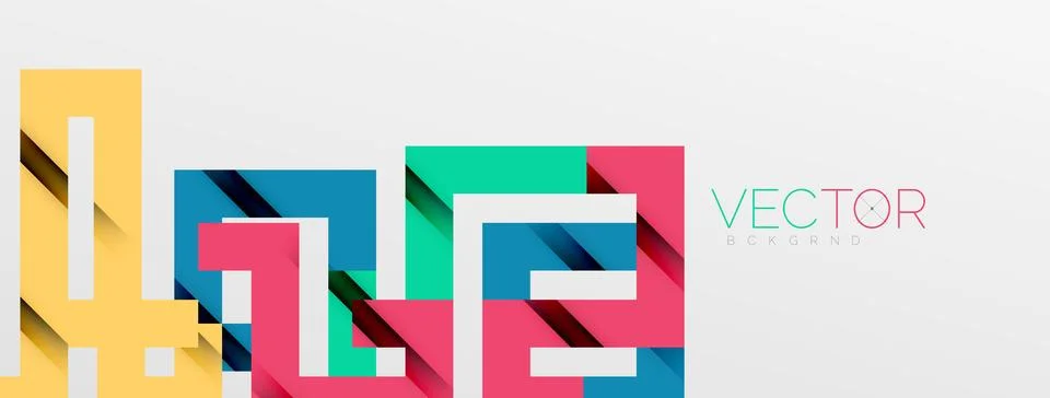 Color bend lines with shadow texture effect. Vector Illustration For Wallpaper Stock Illustration
