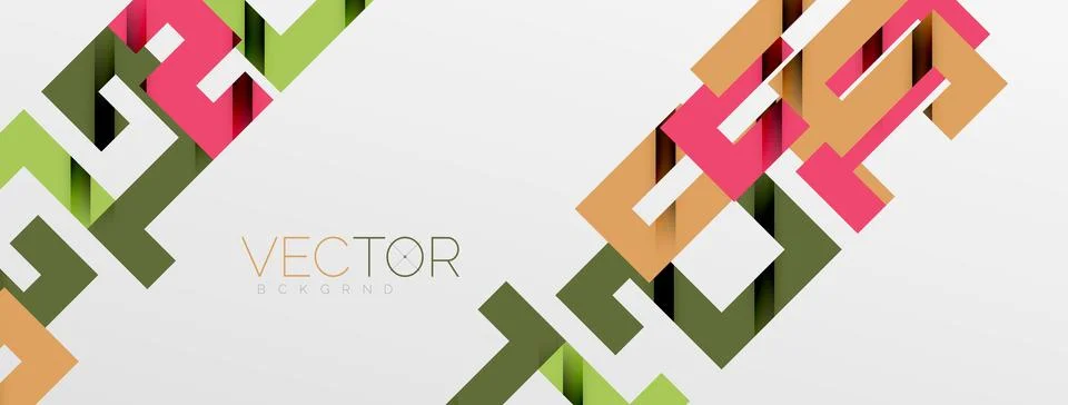 Color bend lines with shadow texture effect. Vector Illustration For Wallpaper Stock Illustration