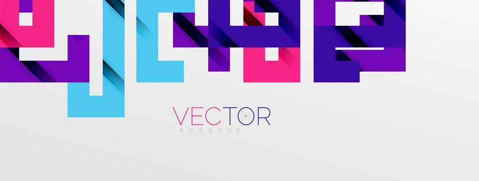 Color bend lines with shadow texture effect. Vector Illustration For Wallpaper Stock Illustration