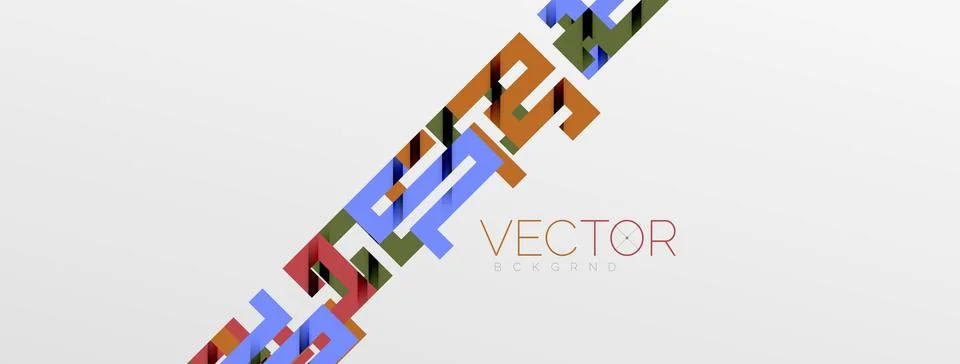Color bend lines with shadow texture effect. Vector Illustration For Wallpaper Stock Illustration