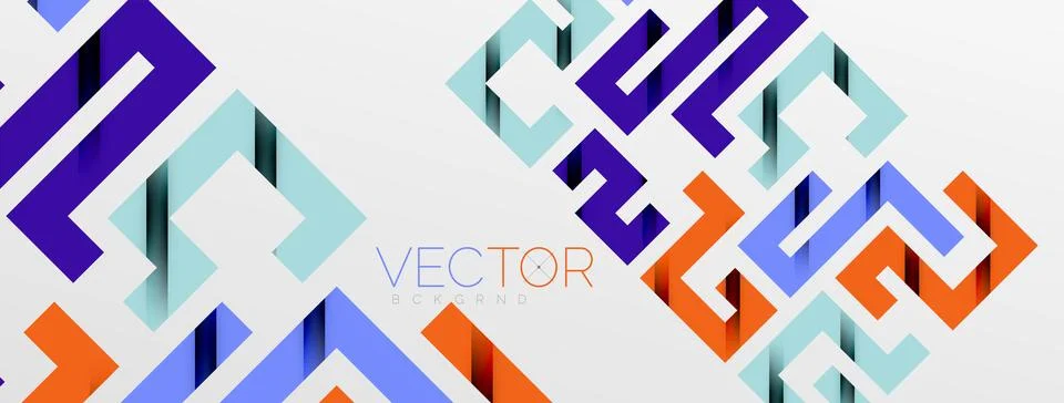 Color bend lines with shadow texture effect. Vector Illustration For Wallpaper Stock Illustration