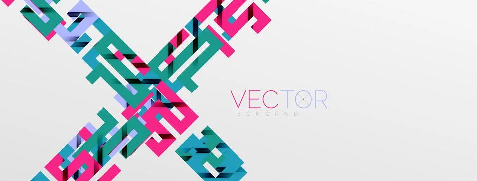 Color bend lines with shadow texture effect. Vector Illustration For Wallpaper Stock Illustration