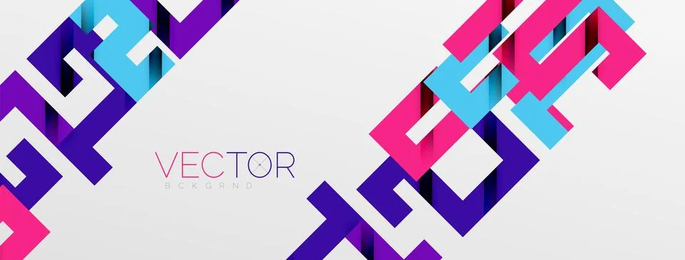 Color bend lines with shadow texture effect. Vector Illustration For Wallpaper Stock Illustration