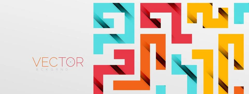 Color bend lines with shadow texture effect. Vector Illustration For Wallpaper Stock Illustration