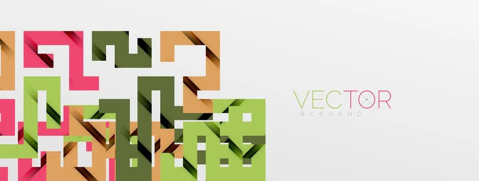 Color bend lines with shadow texture effect. Vector Illustration For Wallpaper Stock Illustration