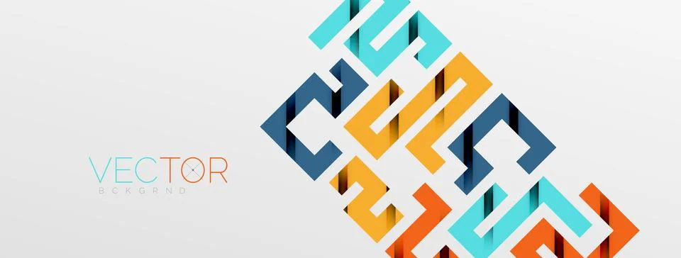 Color bend lines with shadow texture effect. Vector Illustration For Wallpaper Stock Illustration