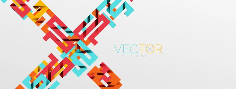 Color bend lines with shadow texture effect. Vector Illustration For Wallpaper Stock Illustration