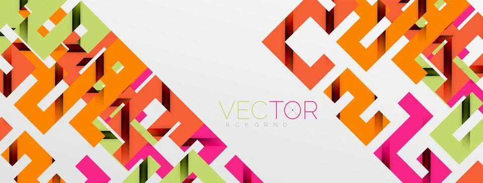 Color bend lines with shadow texture effect. Vector Illustration For Wallpaper Stock Illustration