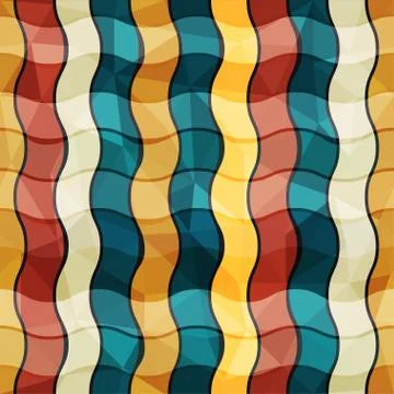 Color bend seamless pattern Illustrazione stock