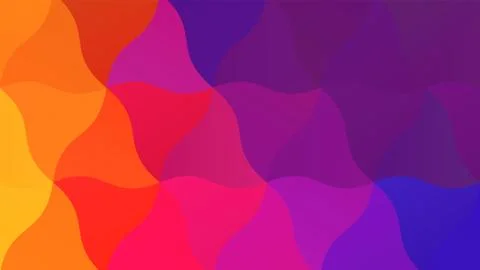 Color Blend Rainbow Low Poly BG Design Stock Illustration