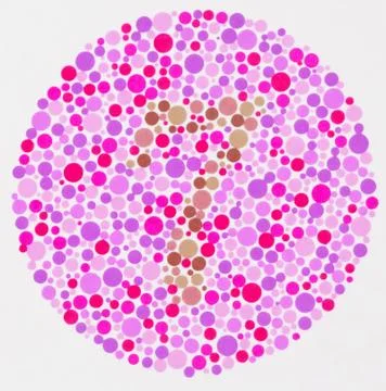 Color blind test - 7 Stock Illustration