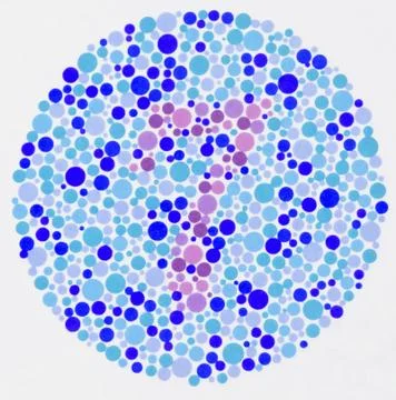 Color blind test - 7 Stock Illustration