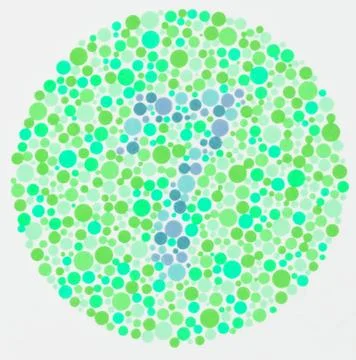 Color blind test - 7 Stock Illustration
